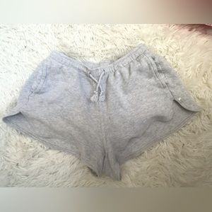 light white/grey shorts brandy melville super comfy